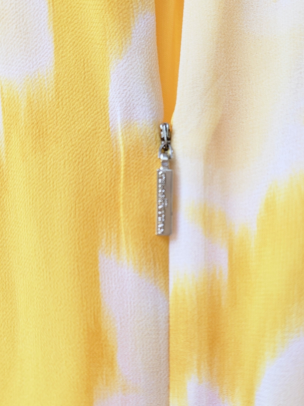 Karl Lagerfeld Paris Floral High Low Maxi Dress Yellow Size 0 - Picture 6 of 9